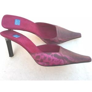GOFFREDO FANTINI Leather Fuchsia Pink Shoes Heels